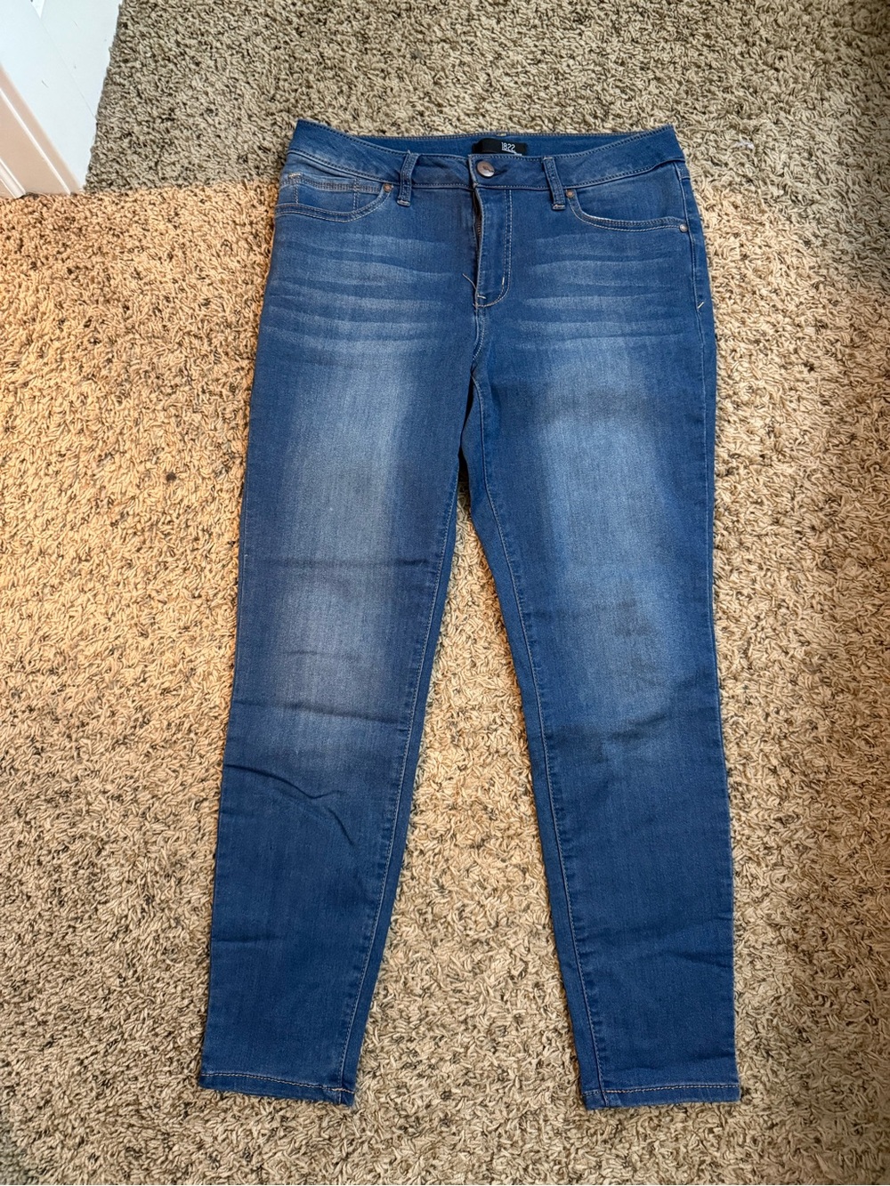 1822 Denim Women's Blue Stretch Skinny Jeans